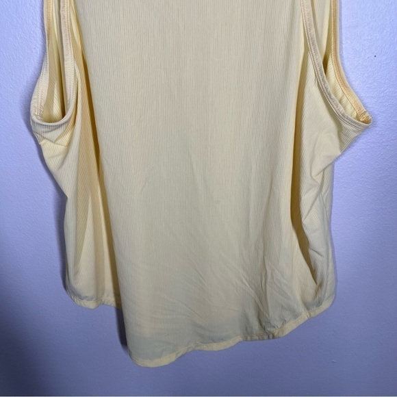 Zyia Active Ribbed Workout Tank Top Womens Plus Size XXXL Yellow Sunshine - Picture 6 of 8